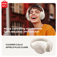 Headset Nirkabel Miniso G50 Bluetooth 5.4 dengan Peredam Kebisingan ENC, Panggilan HD & Fitur yang Dapat Disesuaikan, Daya Tahan Super Lama, Desain Longgar