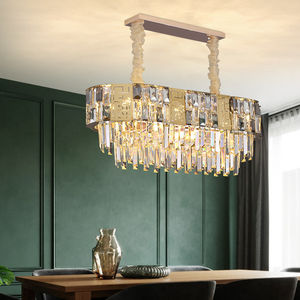 Lustre en cristal de plafond rond à LED en or de luxe moderne décoration de la maison de haute qualité pour le salon et le bureau à domicile - Product Image 5