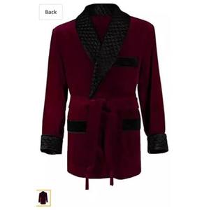 أحدث تصاميم المخملية التدخين الستر شال طية صدر السترة الرسمي البدلات الرسمية فضفاضة خمر ريترو عشاء حفلة موسيقية البدلة السترة (1 سترة) - Product Image 3