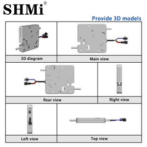 Serrure de porte électronique XG8080 sans clé, antichoc, avec retour de force précis pour armoires de serveurs et de colis, grande résistance aux chocs - Product Image 2