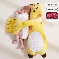 Venta al por mayor de fábrica: Jirafa de peluche inteligente con control remoto, para calmar al bebé, almohada antiespanto para dormir, tela suave de burbujas