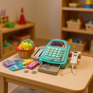 M.Costa Cashier Toy Plastic Sounding Battery Powered 4-6Y Money Banking Pretend Play - Product Image 2