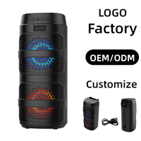 Enceinte sans fil ABS-4216 HIFI avec basses profondes, lumière RGB, nom BT personnalisé, pour salon, home cinéma, personnalisation usine, expédition en 7 jours