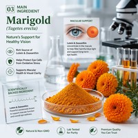 Zéaxanthine et Lutéine Naturelles en Poudre Fine (80-120 Mesh) 5% 10% 20% Qualité Alimentaire HPLC pour la Santé Oculaire