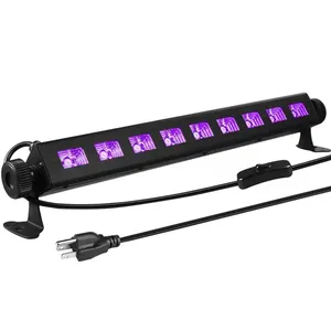 OEM ODM 27W LED UV senter lampu hitam IP54 Neon cat pesta lampu klub Bar Linear disko lampu dinding cuci UV hitam lampu