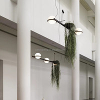 Lampes suspendues en verre simples modernes personnalisées en usine pour le lustre d'éclairage décoratif de couloir extérieur de chambre à coucher de salon