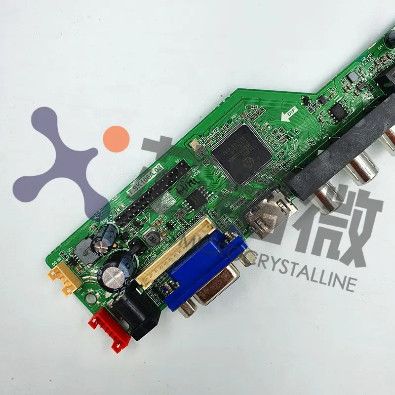 T.SK105A.03 Universal LCD Driver Board with remote control factory selling logic drive card TV mainboard T.SK105A.03 pcba