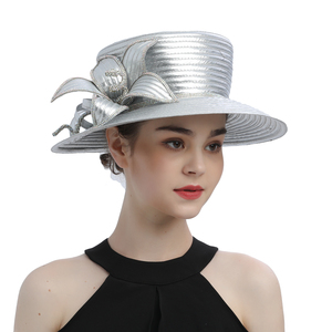 Hot Bán Satin Vải Nhà Thờ <span class=keywords><strong>Hat</strong></span> Phòng Độc Đáo Nhiếp Ảnh Đám Cưới <span class=keywords><strong>Hat</strong></span> Ưa Thích Trang Phục Chính Thức Hoa Fascinator Top <span class=keywords><strong>Hat</strong></span> Nữ - Product Image 3