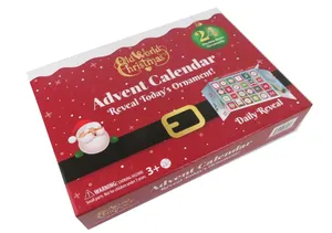 Hot Sale Weihnachten Countdown Karton Advents kalender Benutzer definierte Geschenk verpackung Kalender Box