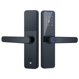 Tuya TTlock Cerraduras sécurité empreinte digitale intelligente électronique bois aluminium serrure de porte <span class=keywords><strong>clé</strong></span> numérique intelligente connectivité Wi-Fi - Product Image 1