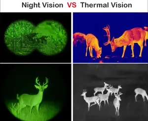 Alcance térmico infrarrojo monocular, soporte de puntería térmica posicionamiento por satélite/brújula electrónica visión nocturna térmica