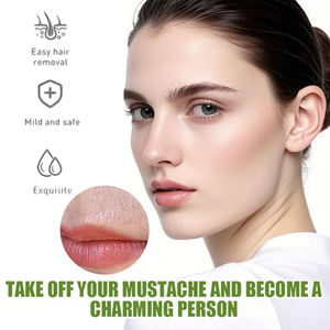Épilateur bio doux et efficace pour les lèvres et le menton, crème dépilatoire sans douleur pour le visage à l'avocat pour femmes - Product Image 4