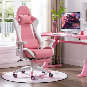 Kursi Gaming AJUNION <span class=keywords><strong>Racing</strong></span> Style High Back Berbahan Kulit PU dengan Sandaran Kepala dan Penyangga Pinggang Ergonomis serta Sandaran Tangan 3D - Product Image 1