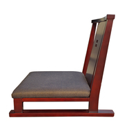 Chaise de sol en tatami de style chinois, chaise de sol en bois massif, siège confortable pour salle de thé et fenêtre en baie