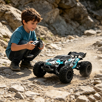 Voiture de course RC tout-terrain HT Q117-B 1/16 de qualité hobby, moteur brushless haute vitesse 70 km/h, 4 roues motrices, télécommande 2,4 GHz, jouet