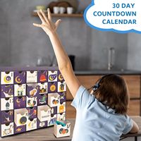 Petite boîte-cadeau de l'Avent de luxe compte à rebours de l'Aïd et du Ramadan pour enfants vide Mubarak Date calendrier carton de luxe revêtement UV gaufrage