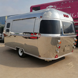 รถขายอาหารอเนกประสงค์สแตนเลสและอะลูมิเนียม รุ่นขายดีปี 2025 พร้อมเตาอบพิซซ่าและสถานีขนมหวานสำหรับขายขนมขบเคี้ยวและมันฝรั่งทอด - Product Image 1