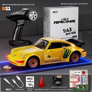 Voiture <span class=keywords><strong>RC</strong></span> électrique tout-terrain en métal à l'échelle 1:43, <span class=keywords><strong>mini</strong></span>-<span class=keywords><strong>drift</strong></span> ESP, jouet d'intérieur pour enfants, prête à l'emploi avec piles - Product Image 6