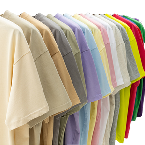 Camisetas Extra Grandes para Hombre, 100% Algodón, 180g, Sólidas, Fabricante, Venta al Por Mayor, Impresión Puff Personalizada, Manga Corta - Product Image 1