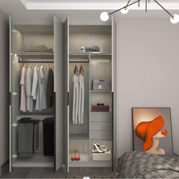 Meubles de maison personnalisés conception de placard de chambre à coucher garde-robes de promenade d'usine professionnelle