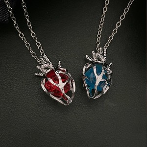 Collana Creativa a Forma di Cuore <span class=keywords><strong>per</strong></span> Coppie, Ciondolo Tridimensionale Traforato <span class=keywords><strong>per</strong></span> <span class=keywords><strong>San</strong></span> <span class=keywords><strong>Valentino</strong></span>, Regalo <span class=keywords><strong>per</strong></span> Lui e <span class=keywords><strong>per</strong></span> Lei - Product Image 3