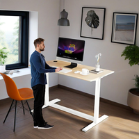 Table d'ordinateur debout avec moteur électrique moderne, cadre de bureau assis-debout réglable pour le bureau