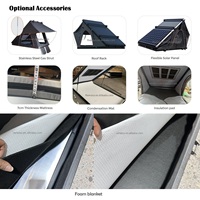 Tente de toit en aluminium pour camping en plein air pour 4 personnes, tente de toit rigide en toile pour SUV, Autodachzelt, Dachzelt, tente de toit