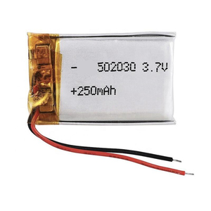 סוללת ליתיום פולימר בהתאמה אישית 502030 250 מיליאמפר/שעה 3.7 וולט, תאי ליתיום יון, סוללות נטענות, סוללות ליפו - Product Image 3