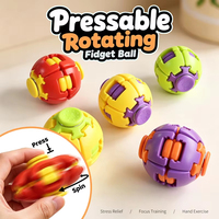 Mainan Bola Fidget 3D Gear Ball Spiral Penghilang Stres untuk Anak-anak Dewasa Hadiah Natal Ulang Tahun Pesta Mainan Pereda Kecemasan
