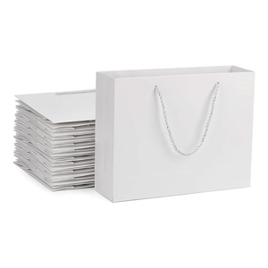 Marchio competitivo negozio di imballaggio all'ingrosso artigianato shopping abbigliamento regalo 35*13*26 bianco sacchetti di carta di buona qualità - Product Image 1