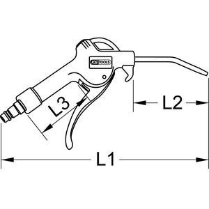เครื่องเป่าลมสำหรับงานก่อสร้างที่แข็งแรงมีด้ามจับสีแดงทนทานและหัวฉีดปรับได้95มม. - Product Image 2