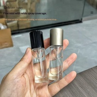 Flacon de parfum vide en verre rond avec vaporisateur 10 ml, flacon de parfum en verre à paroi épaisse