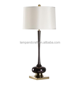 Lampe de bureau en bois noir pour hôtel, chambre d'hôtel, salon, chambre à coucher, bureau, éclairage et décoration de la maison - Product Image 5