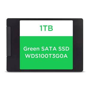 SSD สีเขียว รุ่น WDS100T3G0A ความจุ 1TB ขนาด 2.5 นิ้ว ความหนา 7 มม. SATA III 6Gb/s ความเร็วในการอ่านสูงสุด 545MB/s ความเร็วในการเขียน 465MB/s อุปกรณ์จัดเก็บข้อมูลภายใน - Product Image 1