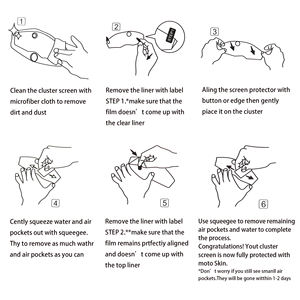 Velocímetro tablero de película Protector de pantalla para <span class=keywords><strong>KAWASAKI</strong></span> <span class=keywords><strong>Z250</strong></span> Z300 NINJA250 <span class=keywords><strong>R</strong></span> NINJA300 13-16 accesorios de la motocicleta - Product Image 6