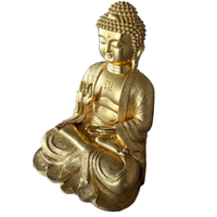 Statues de Bouddha riantes Feng Shui en cuivre et laiton pur, assises sur un trône de dragon, tailles personnalisables