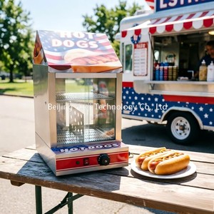 Scaldavivande a Doppio Strato per Hot Dog, Ideale per Negozi, Chioschi e Carrelli Mobili - Attrezzatura per Mantenere Calde Salsicce e Panini per Hot Dog - Product Image 1