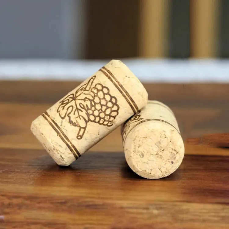 Corchos de vino naturales al por mayor de LEECORK, tapones de vino rectos para hacer adornos, artes y artesanías