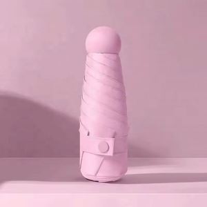 ร่มพับห้าตอนน้ำหนักเบาป้องกันรังสียูวีสีมาการองสำหรับผู้ใหญ่ ของขวัญทางธุรกิจ การเดินทาง - Product Image 4