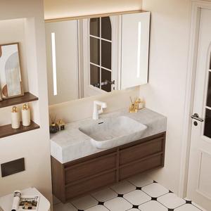 Moderno Panel Espejo Fregadero Rock Vanidad Baño Madera Baño Mueble con bajo encimera Lavabo <span class=keywords><strong>Inodoro</strong></span> Baño - Product Image 4