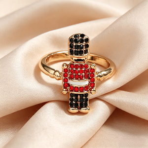 Anello a Forma di Schiaccianoci per Donne, Design Creativo in Stile Cartone Animato, Accessorio da Dito per Uso Quotidiano - Product Image 5