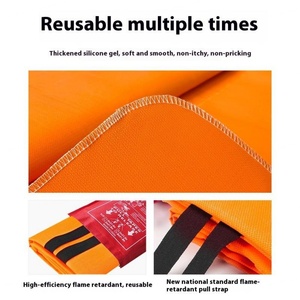 Manta Ignífuga de Doble Cara Resistente a Altas Temperaturas 1.8m*1.8m de Fibra de Vidrio Reforzada con Silicona, Protección Contra Incendios Duradera - Product Image 3