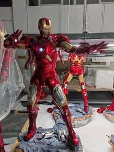 Modèle miniature Iron Man pour la décoration de la maison, collection MK85 MK7, <span class=keywords><strong>figurine</strong></span> en résine Iron Man, artisanat - Product Image 6