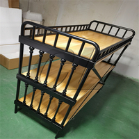 Vente en gros de métal arbre d'entrée vêtements manteau étagère suspendue support de chaussures avec table pour le salon et la chambre entrée
