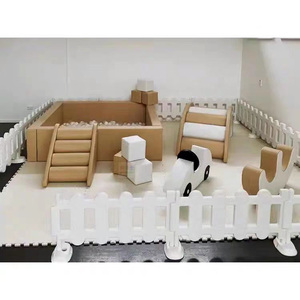 Blanc <span class=keywords><strong>Beige</strong></span> Soft Play Ball Pit & Slide Intérieur/Extérieur Escalade Coulissante <span class=keywords><strong>Piscine</strong></span> <span class=keywords><strong>à</strong></span> <span class=keywords><strong>Balles</strong></span> Équipement de Jeu pour Enfants École Usage Résidentiel - Product Image 1
