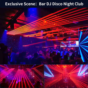 Disco DJ Light 8 Eyes 500mw Lumière principale mobile laser rouge pour discothèque Bar - Product Image 5