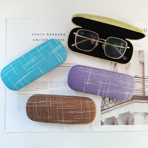 Trendy Korean Style Eyeglass <b>Case</b> Rectangular Flip Cover Purple Blue Brown Ochre Colorful Print Portable For <b>Sunglasses</b> And - Product Image 1