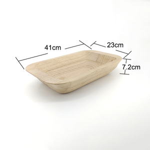 Tazón de masa de madera profunda rústica con ASAS-Zanjadora-<span class=keywords><strong>Batea</strong></span>-Tablero de madera-Tazón de masa Elección de colores - Product Image 6