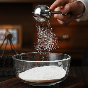Plumero de harina de acero inoxidable 304 con una sola mano y coctelera de azúcar en polvo perfecto para hornear y empaquetar listo para regalo - Product Image 6