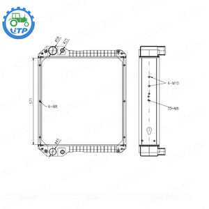 Nieuwe Trend Zeer Duurzaam 87410096 87410098 87544110 Voor Backhoe Loader 580sm 580sr 590sm 590sr 590sr 695sm 695sr <span class=keywords><strong>Radiator</strong></span> - Product Image 4